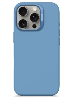 Decoded Silicone Case, Cover, Apple, iPhone 16 Pro, 16 cm (6.3"), Blau