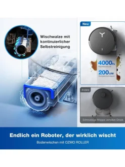 DEEBOT X8 OMNI BLACK EU Saugroboter in Schwarz