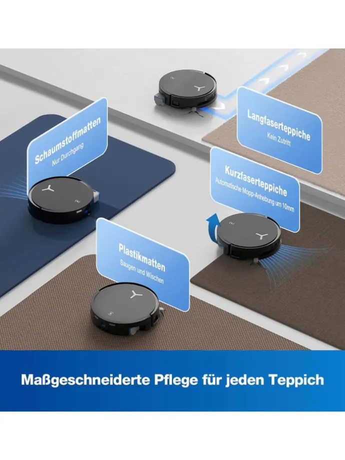 DEEBOT X8 OMNI BLACK EU Saugroboter in Schwarz