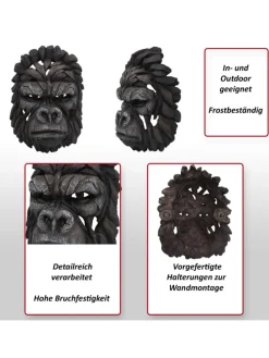 Deko Schädel H41, Gorillakopf 34cm
