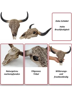Deko Schädel Stier C15