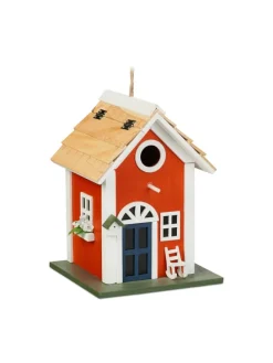 Deko Vogelhaus in Bunt - (B)18,5 x (H)25 x (T)18,5 cm