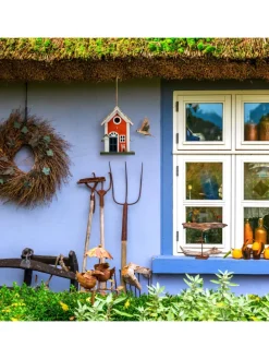 Deko Vogelhaus in Bunt - (B)18,5 x (H)25 x (T)18,5 cm