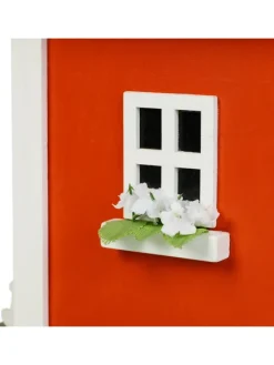 Deko Vogelhaus in Bunt - (B)18,5 x (H)25 x (T)18,5 cm