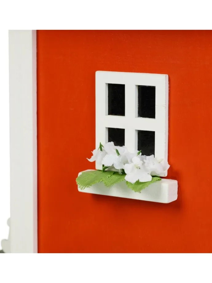 Deko Vogelhaus in Bunt - (B)18,5 x (H)25 x (T)18,5 cm