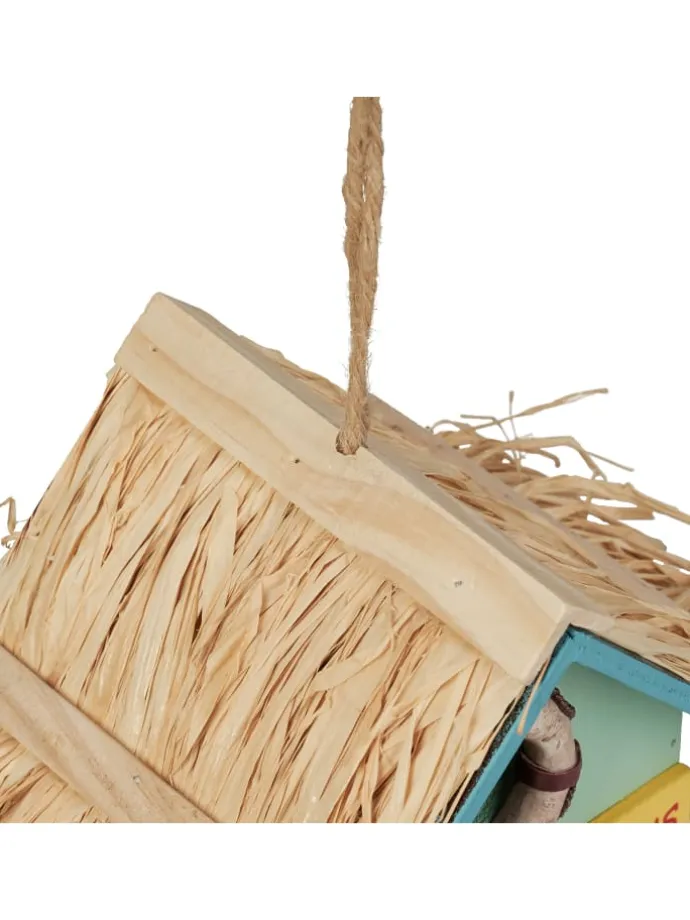 Deko Vogelhaus in Bunt - (B)19 x (H)24,5 x (T)13,5 cm