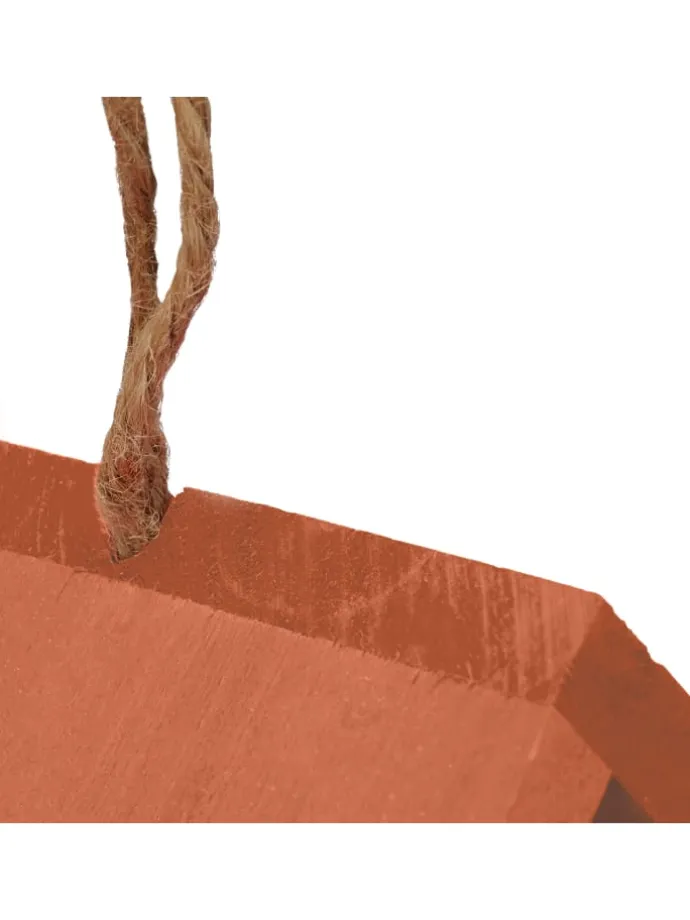 Deko Vogelhaus in Natur/ Orange