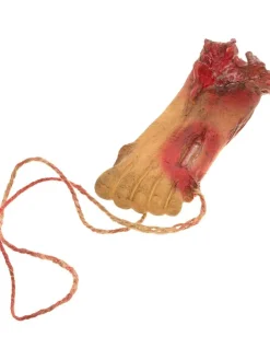 Dekoanhänger "Blooded Foot" Creme/ Rot - (L)15 cm