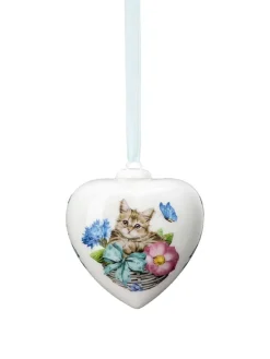 Dekoanhänger in Weiß/ Bunt - (L)6,5 cm