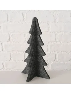 Dekoaufsteller "Felty" in Grau - (B)12 x (H)22 x (T)12 cm