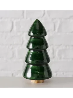 Dekoaufsteller "Freya" in Dunkelgrün - (H)12 cm