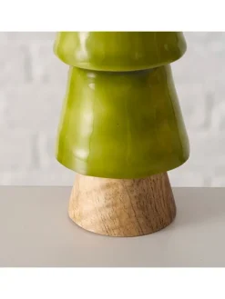 Dekoaufsteller "Freya" in Hellgrün - (H)18,5 cm