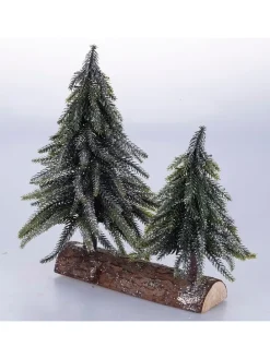 Dekoaufsteller in Grün/ Braun - (B)25 x (H)27 cm