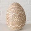 Dekoaufsteller "Telur" in Beige - (H)10 x Ø 7 cm