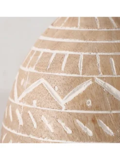 Dekoaufsteller "Telur" in Beige - (H)10 x Ø 7 cm