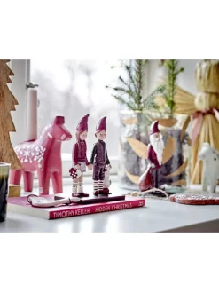 Dekofigur ''Elion'' in Rot/ Grün - (B)9,5 x (H)12,5 x (T)6 cm