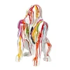 Dekofigur "Gorilla" in Bunt/ Weiß - (H)46 cm