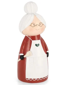 Dekofigur "Granny" in Rot - (H)22 cm