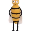 Dekofigur ''Gril Bee'' in Gelb/ Schwarz - (L)27 cm