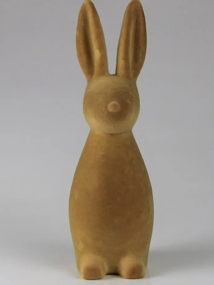 Dekofigur ''Hase'' in Hellbraun - (H)30,5 x Ø 10 cm