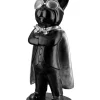 Dekofigur "Hero Dog" in Schwarz/ Silber - (B)13 x (H)32,5 x (T)10 cm