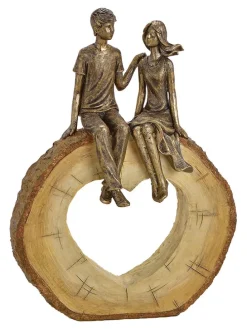 Dekofigur in Hellbraun - (B)20 x (H)28 x (T)6 cm