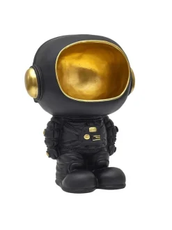 Dekofigur in Schwarz/ Gold - (H)28 cm