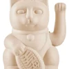 Dekofigur ''Lucky Cat'' in Beige - (B)10,5 x (H)15 x (T)8,5 cm