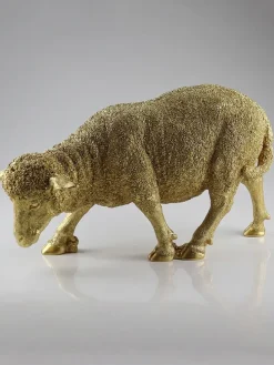 Dekofigur ''Schaf'' in Gold - (B)50 x (H)28 x (T)17,5 cm