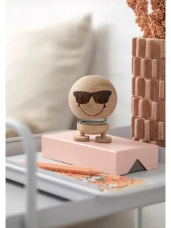 Dekofigur "Smiley Cool M" in Eiche - (B)7,5 x (H)10 x (T)7,5 cm