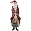 Dekofigur "Weihnachtsmann" in Rot - (B)33 x (H)85 x (T)16 cm