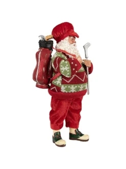 Dekofigur "Weihnachtsmann" in Rot - (H)28 cm