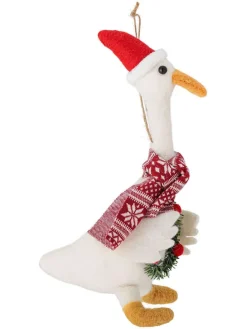 Dekohänger ''Arlo'' in Weiß/ Rot - (L)22 cm