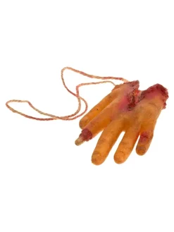 Dekohänger ''Blooded Hand'' in Orange - (B)15,5 x (H)9,5 x (T)3 cm