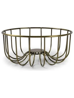 Dekokorb "Octo" in Gold - (H)7 x Ø 16 cm