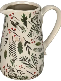 Dekokrug in Beige/ Grün - (H)18,5 cm