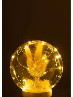 Dekoleuchte in Beige - (H)16 x Ø 15 cm