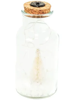 Deko-Leuchte in Weiß - (H)16 x Ø 8 cm