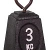 Dekoobjekt "3kg" in Schwarz - (B)8 x (H)15 x (T)8 cm