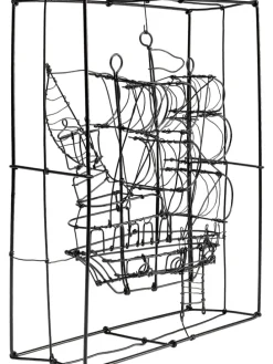 Dekoobjekt "Sail Boat" in Schwarz - (B)23 x (H)28 x (T)8 cm