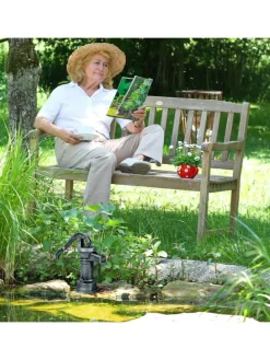 Deko-Pumpe in Graugrün