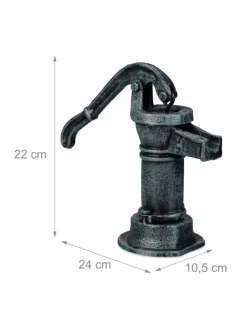 Deko-Pumpe in Graugrün