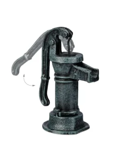 Deko-Pumpe in Graugrün