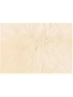 Dekorationslammfell in Creme