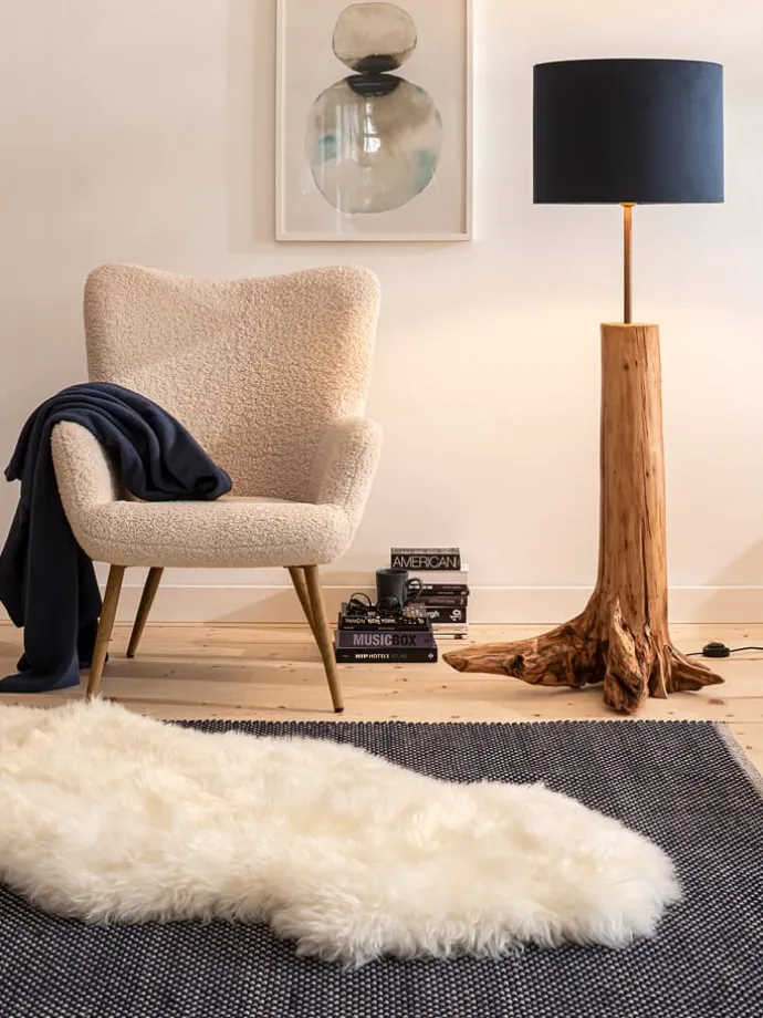 Dekorationslammfell in Natur