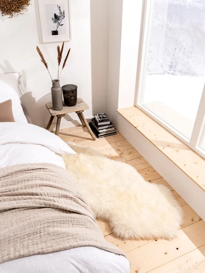 Dekorationslammfell in Natur