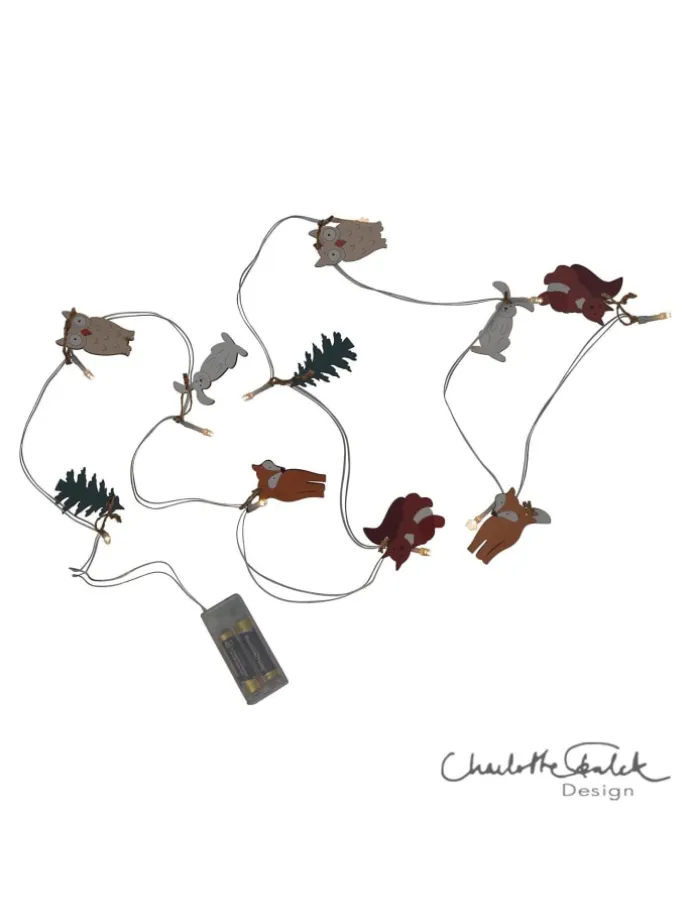 Dekorative Lichterkette mit Tiermotiven 'Forest Friends', Batterie, Ho