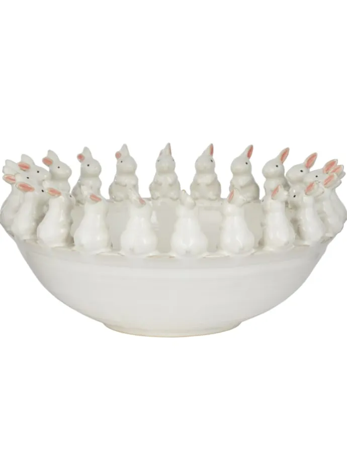 Deko-Schale CIRCLE OF FRIENDS in Weiß