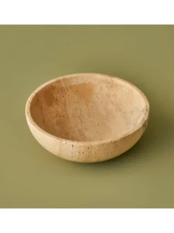 Dekoschale ''Ephesus'' in Beige - (H)7 x Ø 20 cm