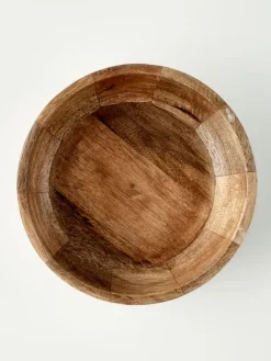 Dekoschale ''Flowers'' in Hellbraun - Ø 24 cm